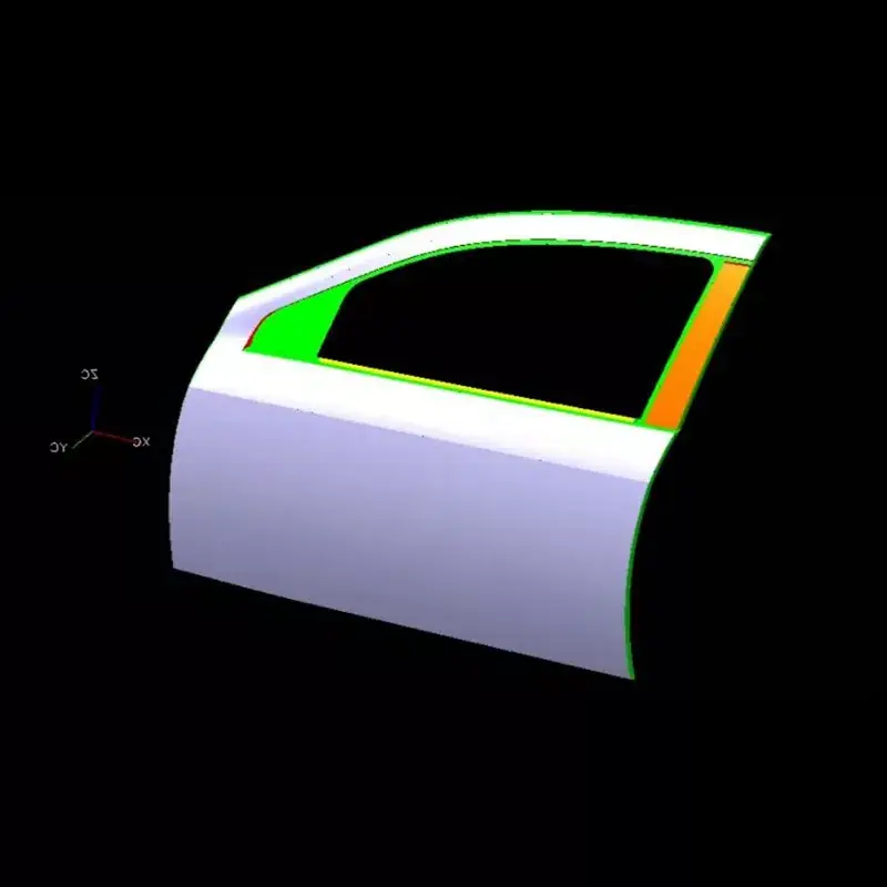 Automotive linkervoordeur buitenpaneel stempelmatrijs