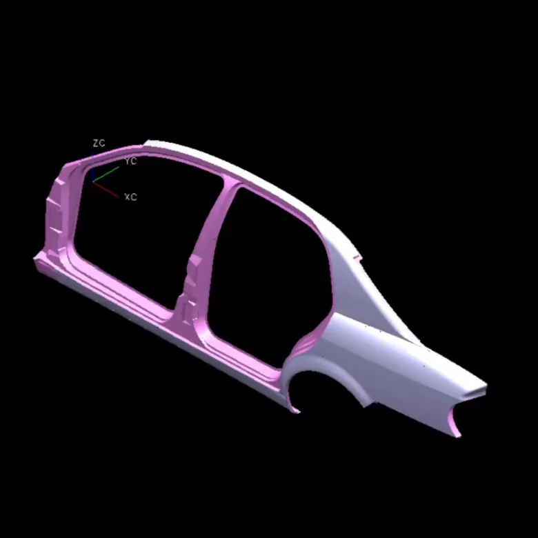 Automobiel rechter zijpaneel stempelmatrijs