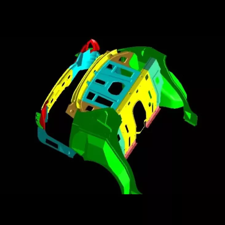 Stempelmatrijzen voor kofferbakmontage voor auto's